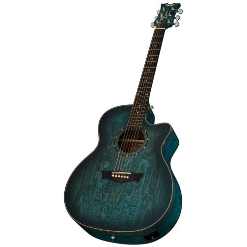גיטרה אקוסטית מוגברת Dean Guitars Exhibition Quilt Ash Tr