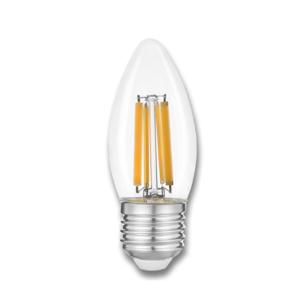 נורה לד נר דמוי להט 5W E27 2700K 510Lumen ניתן לעמעום Eurolux יורולוקס