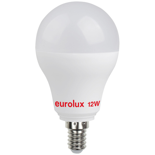 נורת לד 6000K A60 12W E14 אור יום A601214D לא ניתן לעמעום Eurolux יורולוקס