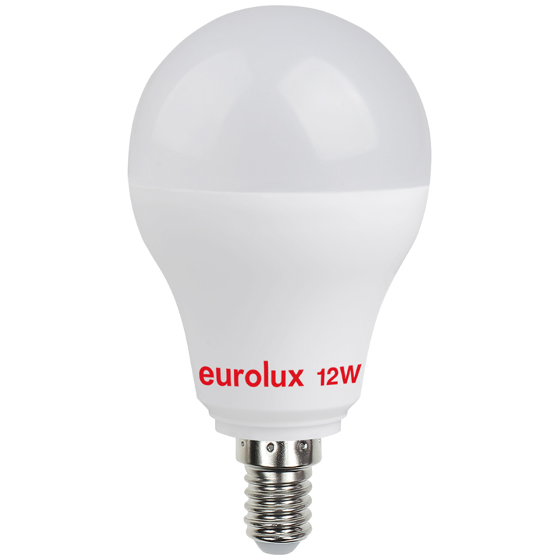 נורת לד 6000K A60 12W E14 אור יום A601214D לא ניתן לעמעום Eurolux יורולוקס