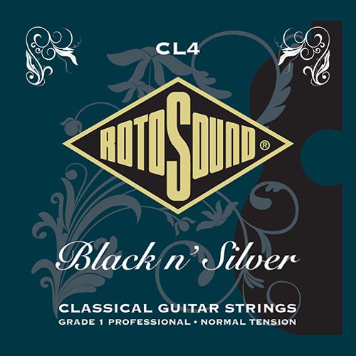 סט מיתרים לגיטרה קלאסית Rotosound CL4 Superia Pro Black N' Silver