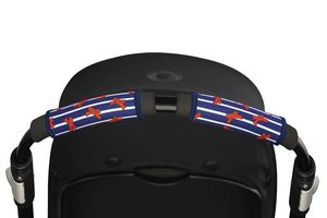 ריפודית Citygrips לעגלת תינוק (ידית שלמה) - כחול/פפיונים אדומים