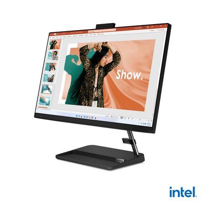 מחשב נייח AIO 3 LENOVO 24IAP7 I5-1240P/8GB/256SD/23.8FHD/FD/BLACK/3Y F0GH0059IV