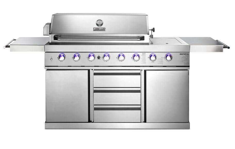 מטבח גינה 6 מבערים + כירה צד ALL GRILL air system 38031