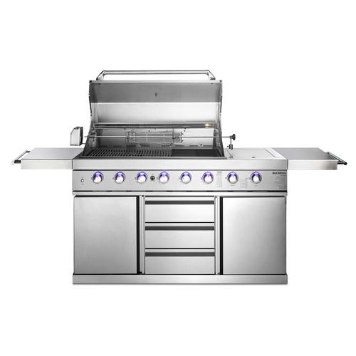 מטבח גינה 6 מבערים + כירה צד ALL GRILL air system 38031