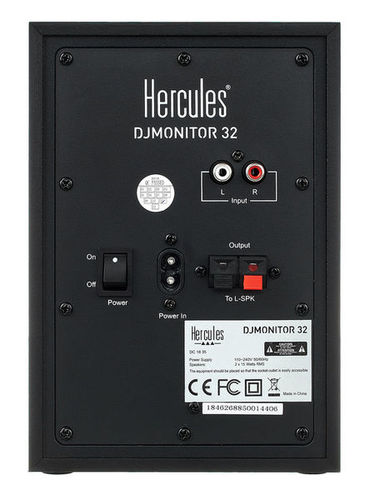 זוג מוניטורים 3 אינץ'  DJ Monitor 32 שולחנים לתקליטנים  Hercules DJ