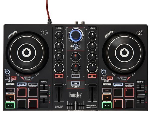 קונטרולר קומפקטי Inpulse 200 מבית Hercules DJ