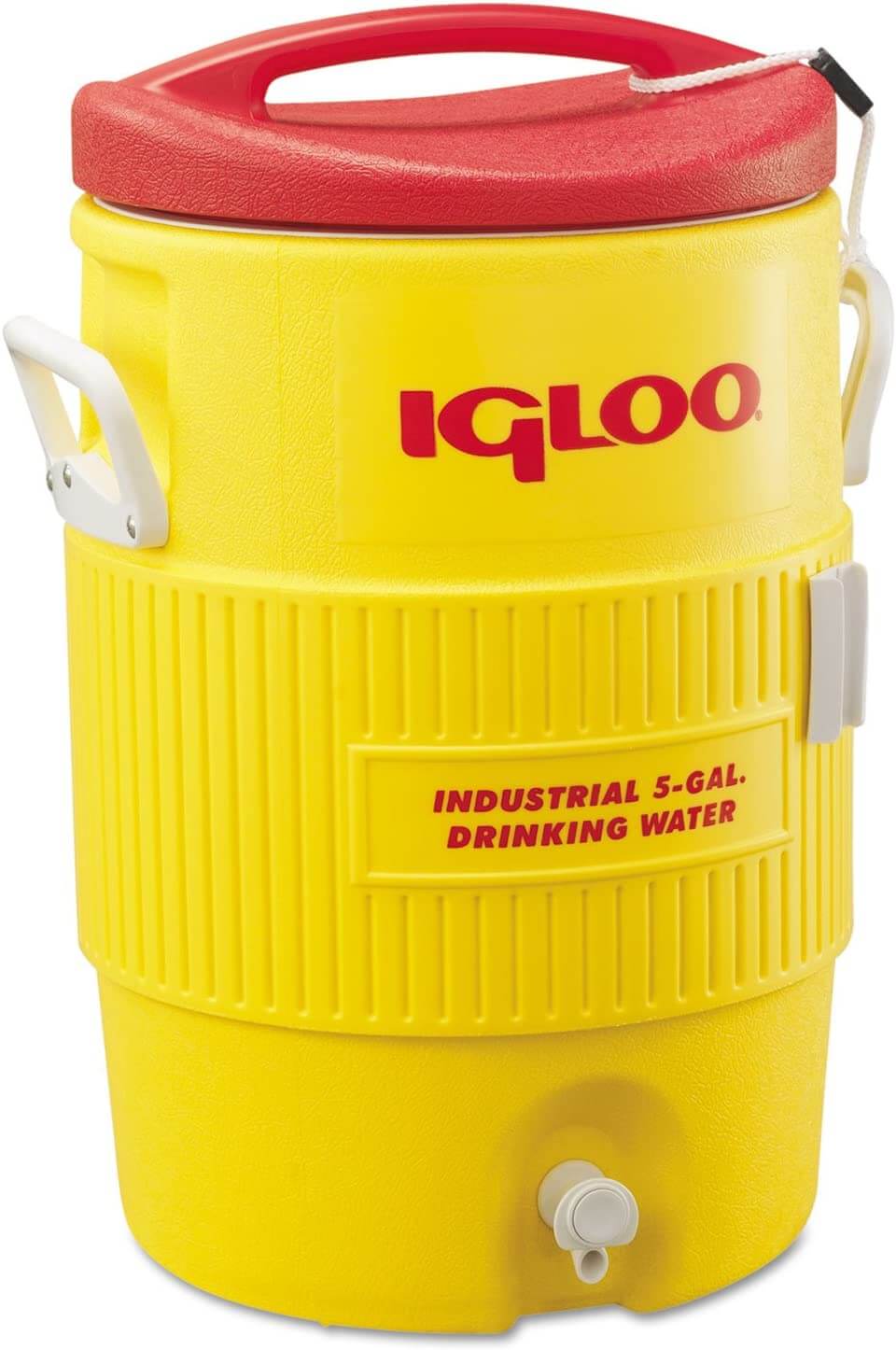 מיכל מים ג׳ריקן שתיה 18.9 ליטר ליטר כתום לבן IGLOO