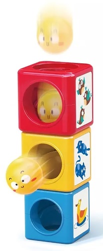 מגדל קוביות צבעים ותחושות Stack 'N Sort Tower