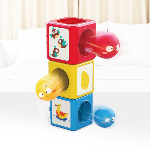 מגדל קוביות צבעים ותחושות Stack 'N Sort Tower