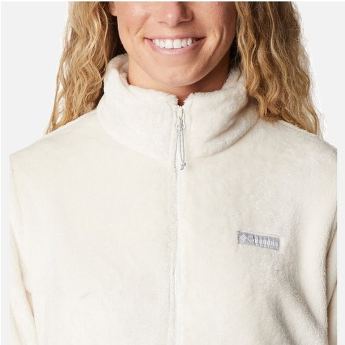 מעיל פליז לנשים Fireside Full Zip Chalk
