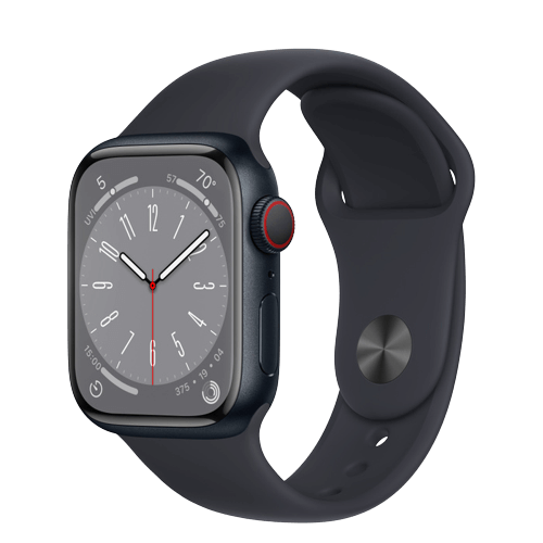 שעון Apple Watch Series 8 MNHV3HB/A GPS + Cellular 41mm שחור