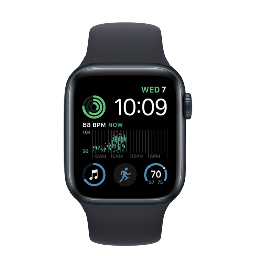 שעון Apple Watch SE 2022 MNJT3HB/A GPS 40mm שחור