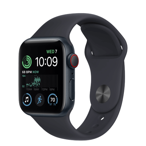 שעון Apple Watch SE 2022 MNPL3HB/A GPS + Cellular 40mm שחור