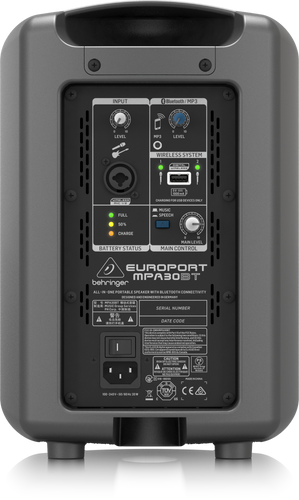 בידורית מדגם Behringer MPA30BT בעלת Bluetooth
