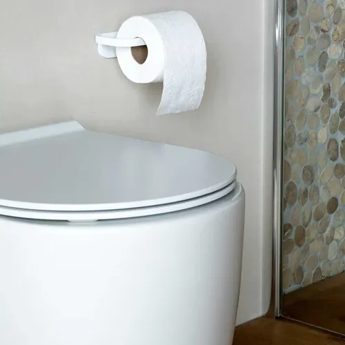 מתקן נייר טואלט Brabantia - לבן MIndSet (קידוח) מתוך קולקציית מתקנים לנייר טואלט (תמונת מוצר) - מתאים לשדרוג מראה האמבטיה בקלות ובמהירות