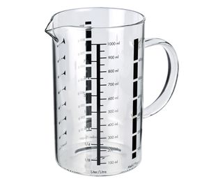 כוס מדידה זכוכית ליטר measuring cup