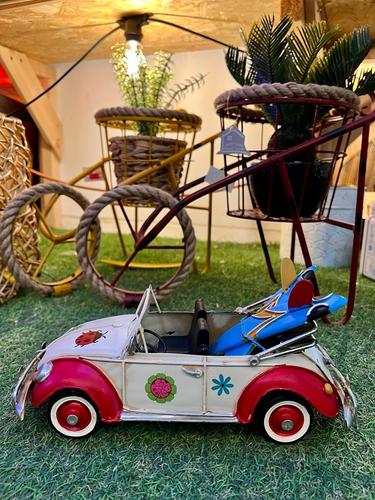 חיפושית רטרו עם גג נפתח וגלשנים