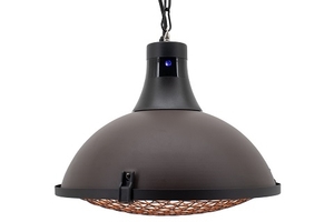 מחמם חוצות חשמלי תלוי + שלט 900W/1200W/2100W (צבע מוקה) 37132 אמגזית 