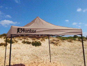 גזיבו מתקפל איכותי אפור 3X3 מטר Hunter