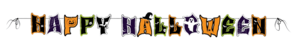 שרשרת תלייה האלווין דגם Happy Halloween