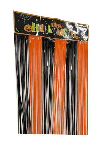 וילון פרנזים כולל באנר Happy Halloween