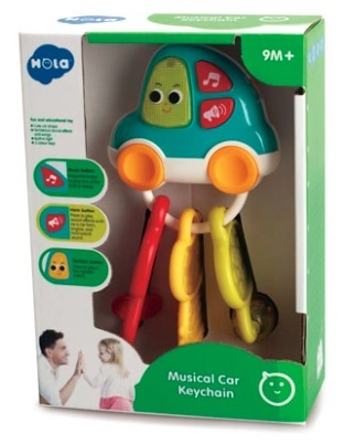 נשכן בצורת מחזיק מפתחות מוזיקלי לרכב עם אורות ואפקטים