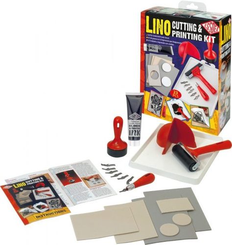 מארז 23 כלים לגילוף והדפס Lino cuttig &printing