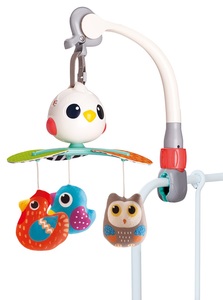 מובייל מוסיקלי מסתובב עם 10 מנגינות - ציפורים