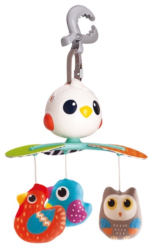 מובייל מוסיקלי מסתובב עם 10 מנגינות - ציפורים