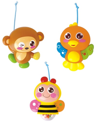 מובייל מוזיקלי עם 3 מנגינות Brainwave Stimulator - חיות