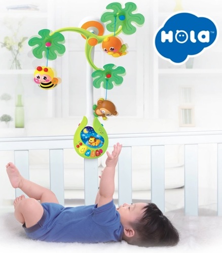 מובייל מוזיקלי עם 3 מנגינות Brainwave Stimulator - חיות