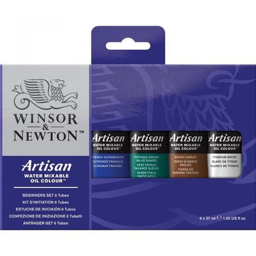 סט 6 צבעי שמן על בסיס מים Artisan Water Mixable Oil Colour