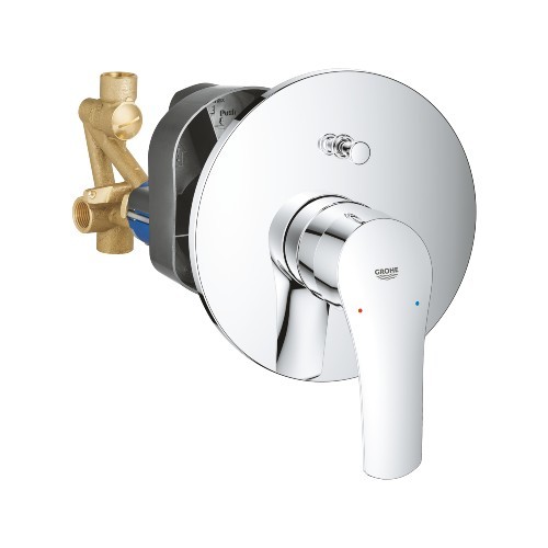 33305003 GROHE | סט אינטרפוץ קומפלט 4 דרך | כרום ניקל | EUROSMART יורוסמארט גרואה.