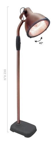מחמם חוצות חשמלי מעוצב על עמוד 1000W/1500W/2500W ( צבע מוקה) 37133