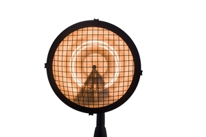 מחמם חוצות חשמלי מעוצב על עמוד 1000W/1500W/2500W ( צבע שחור ) 37131 אמגזית 