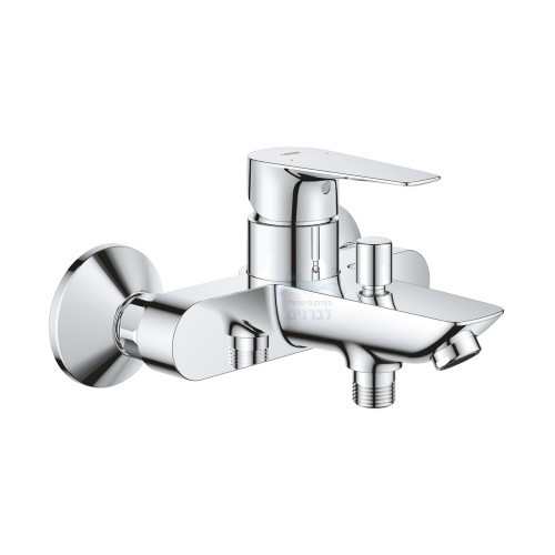 23605001 GROHE | ברז סוללה (קיר) לאמבטיה גרואה BAUEDGE | כרום ניקל.