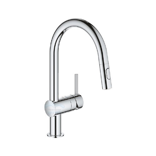 32321002 GROHE | ברז סוללה לכיור מטבח MINTA גרואה | 2 מצבי זרימה | כרום ניקל מינטה גרואה.