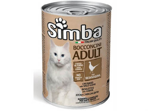 סימבה שימור לחתול נתחי צייד 400 גרם - Simba