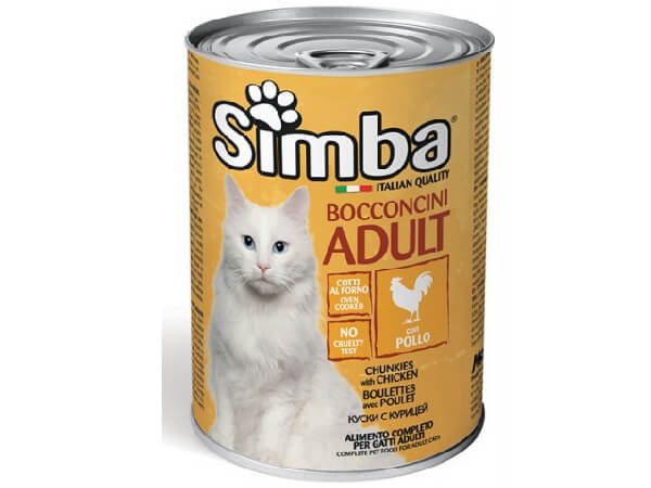 סימבה שימור לחתול נתחי עוף 400 גרם - Simba