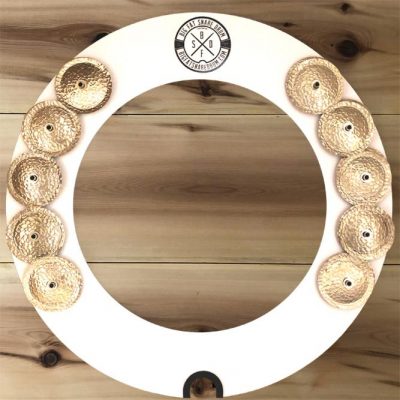 Big fat Snare Drum - Halo Ring 14" White Copper