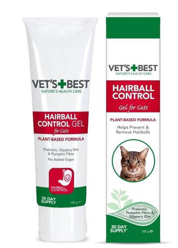 ווט בסט ג'ל היירבול לחתול 100 גרם - Vet's Best Cat Hairball gel