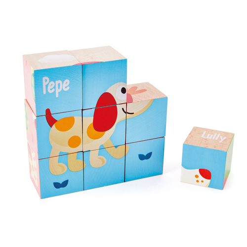 פאזל 9 קוביות החברים של פפה הכלבלב - HAPE 