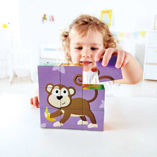 פאזל 9 קוביות חיות הג'ונגל - HAPE