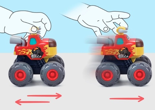 משאית מפלצת עם קפיץ - שור