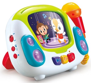 תיבת נגינה קריוקי עם מיקרופון ואפשרות הקלטה