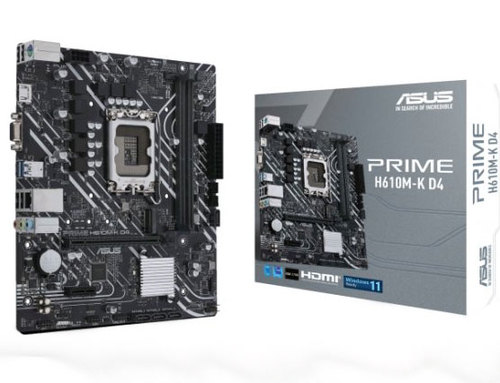 לוח 90MB1A10-M0EAY0 ASUS H610 PRIME H610M-K D4 LGA 1700 USB3 2SLOT