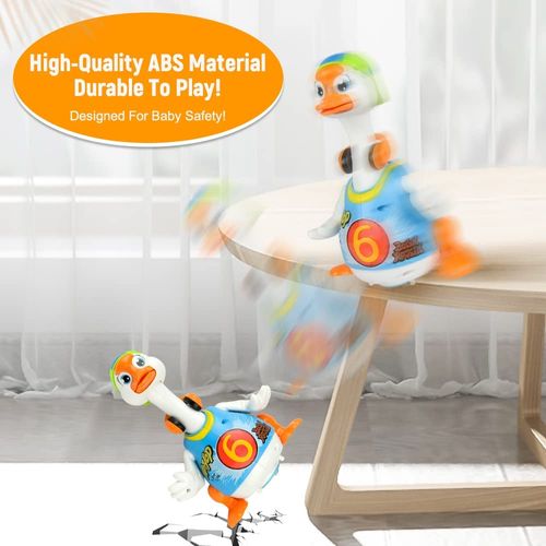 אווז מנגן ורוקד מוזיקת היפ הופ - אדום