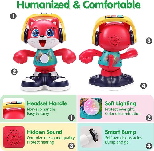 חתול מוזיקלי מרקד עם שירים ומנגינות, 2 מצבי משחק