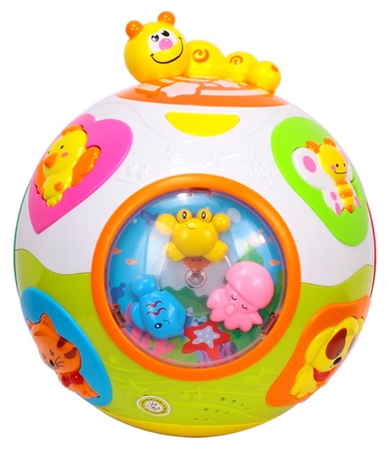 כדור פעילות 'תפוס אותי' אינטראקטיבי לעידוד זחילה עם אורות וצלילים